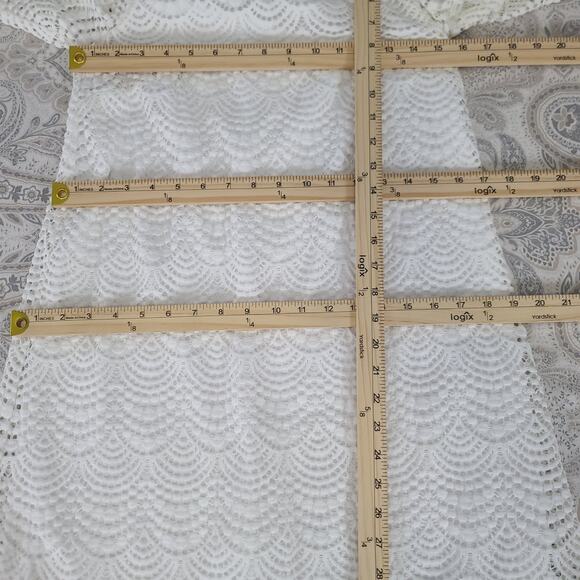 Lilly Pulitzer Somerset eyelit crochet cold shoulder womens dress white Sz Small - Picture 5 of 11